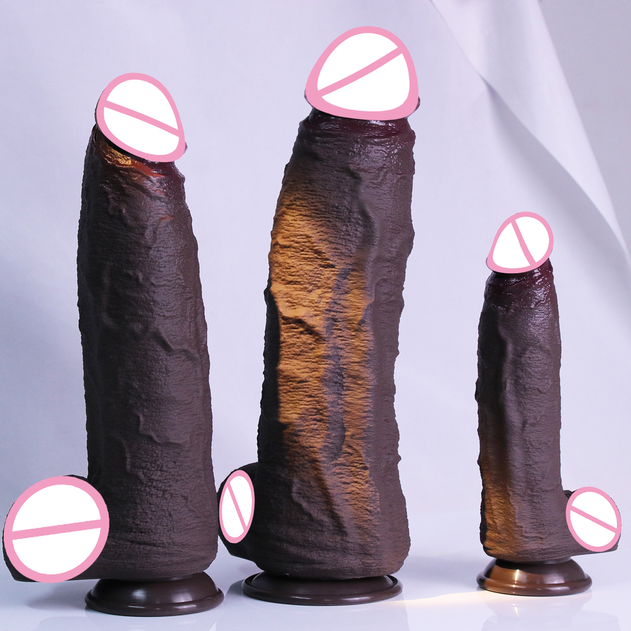 3 Sizes Realistic Soft Brown D - Suction Machine Medical reseña y precio