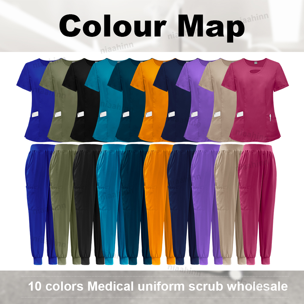 Multicolour Elastic Scrubs Sui - Medical Lab Gown reseña y precio