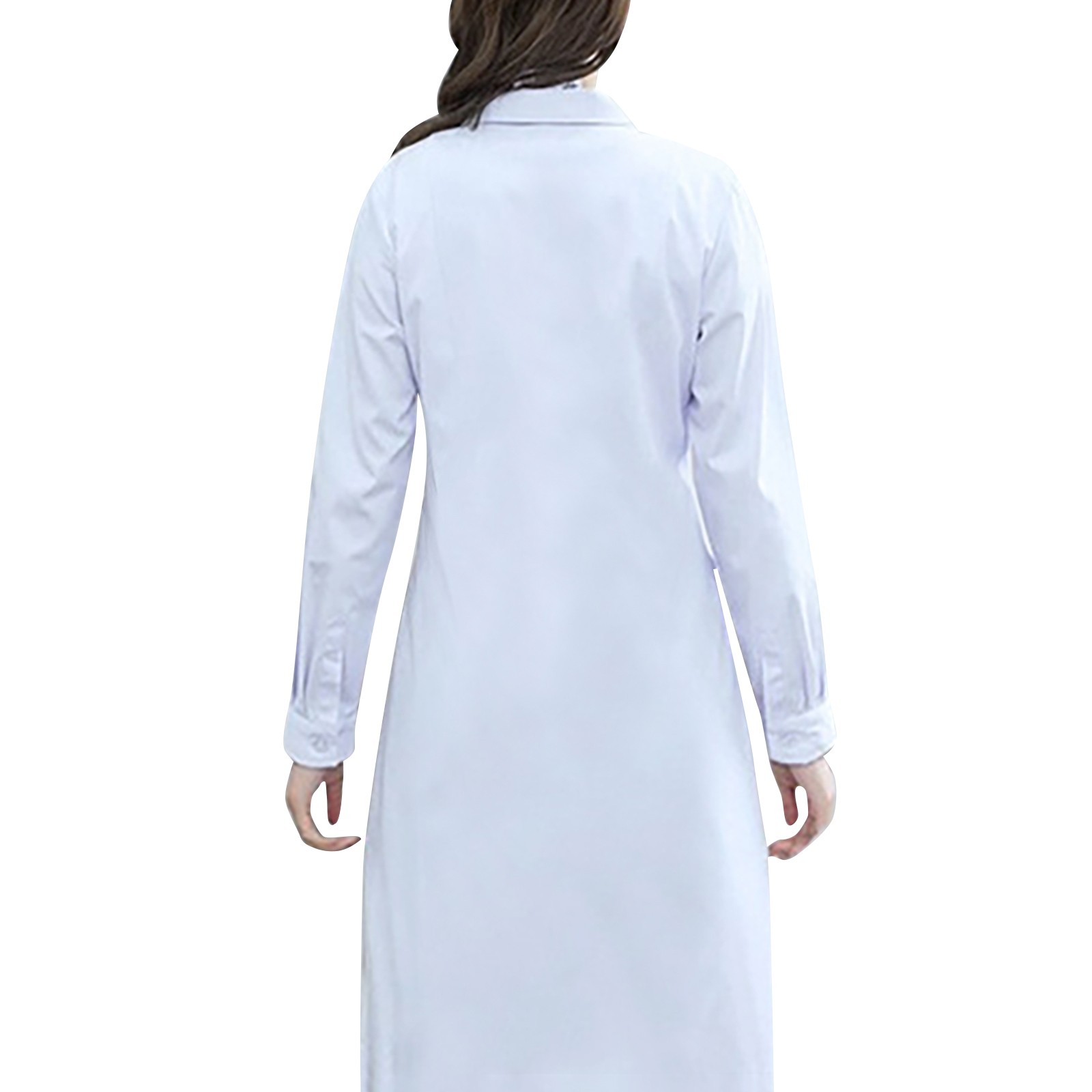 White Lab Coat For Women Men S - Medical Lab Gown reseña y precio