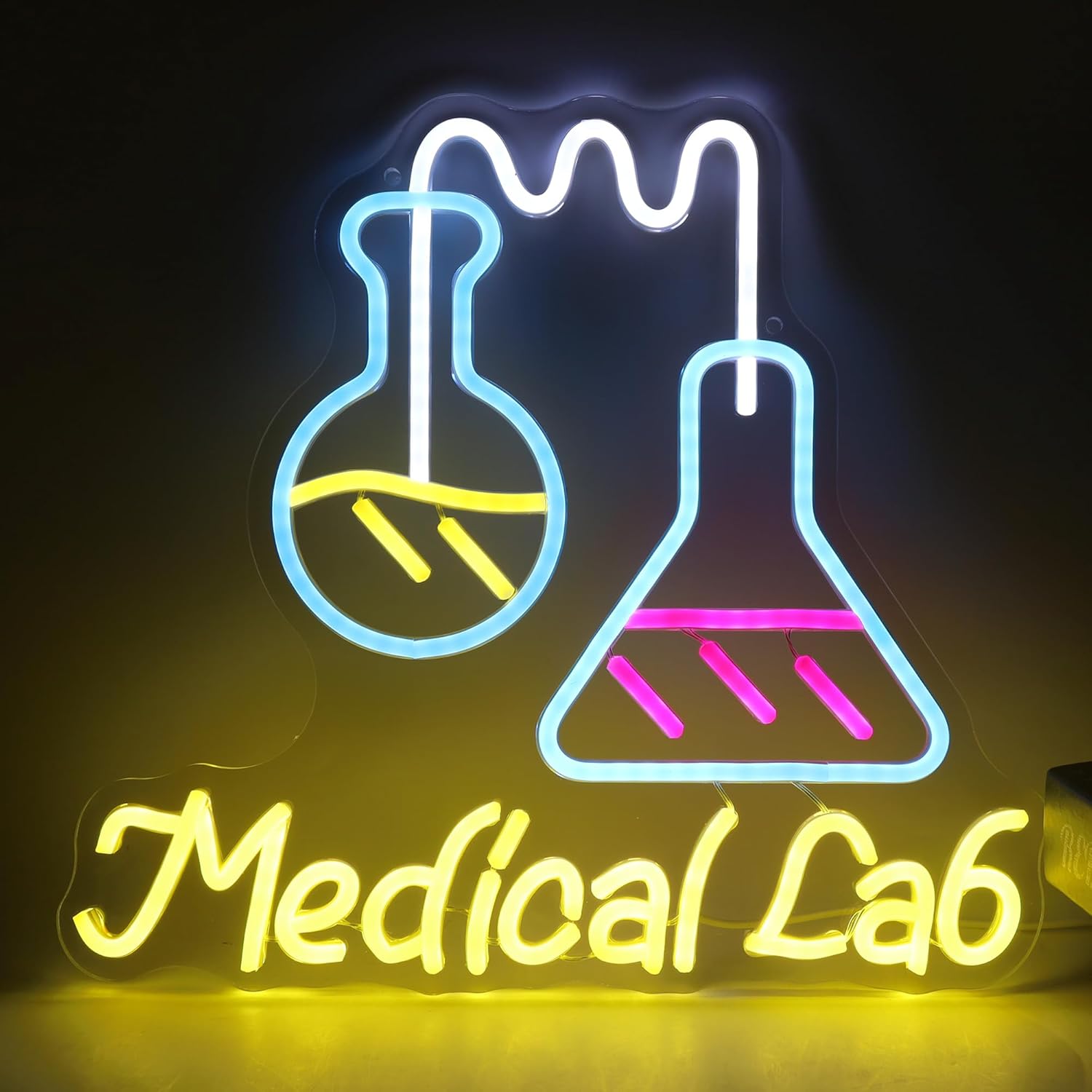 Science Laboratory Neon Sign U - Medical Lab And Science reseña y precio