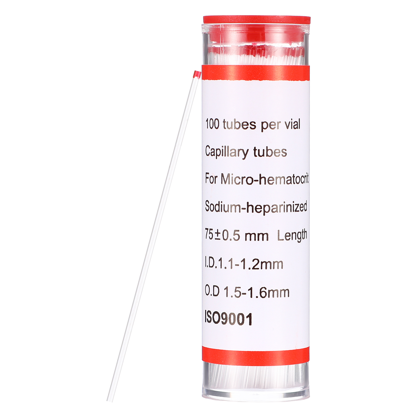 75mm Glass Capillary Tube Hema - Medical Lab And Science reseña y precio