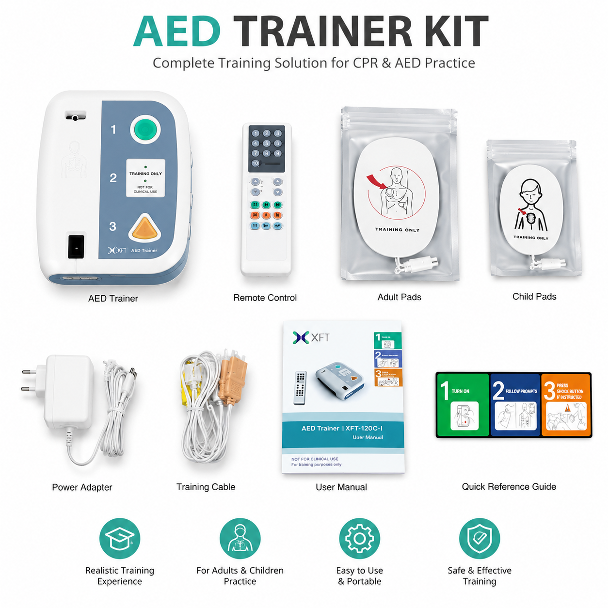20 Languages AED Trainer XFT-1 - Defibrillator Aed Trainer reseña y precio
