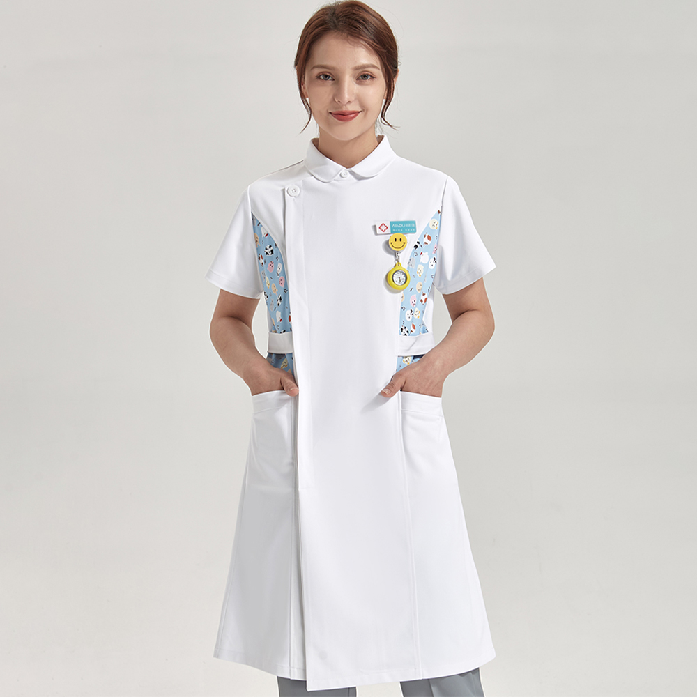 Anti Static Printed Nurse Lab  - Medical Lab Gown reseña y precio
