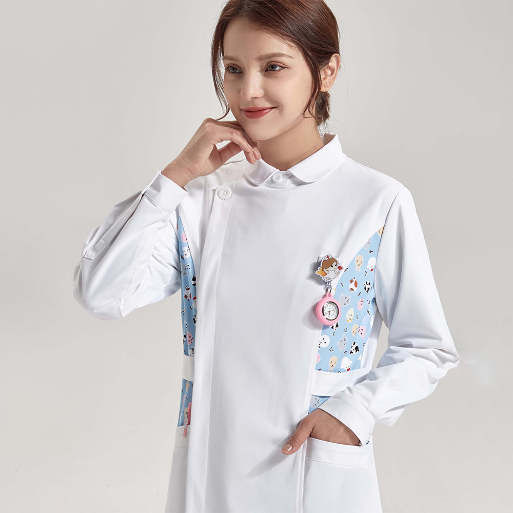 Anti Static Printed Nurse Lab  - Medical Lab Gown reseña y precio