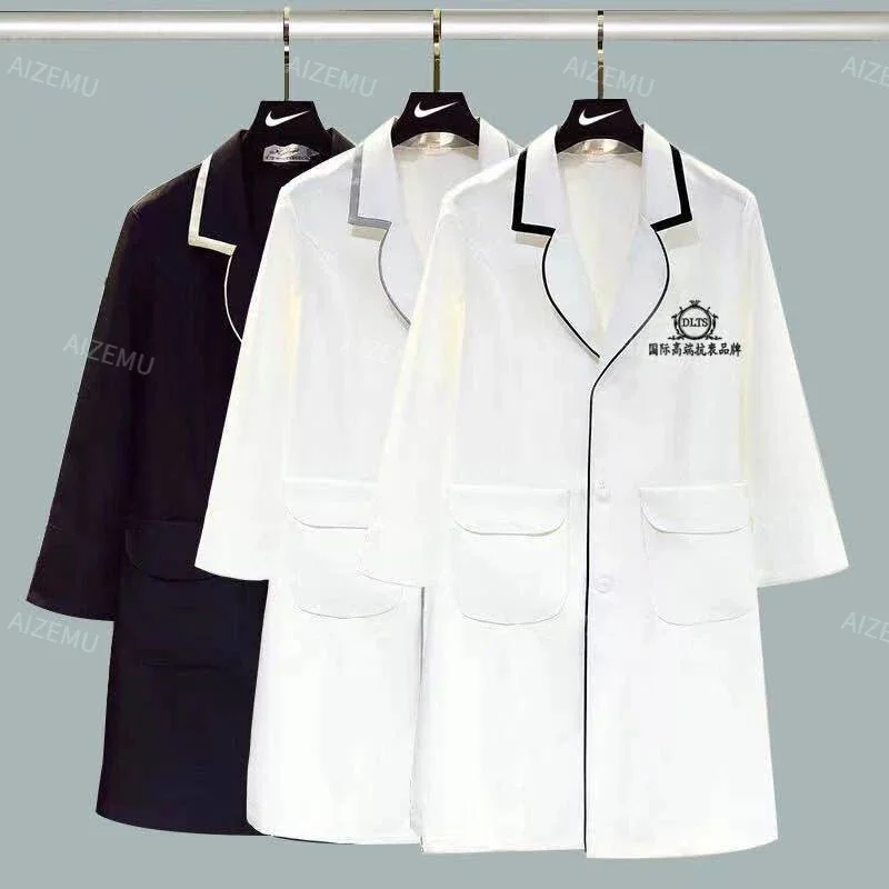 white salon Spa robe uniforms  - Medical Lab Gown reseña y precio