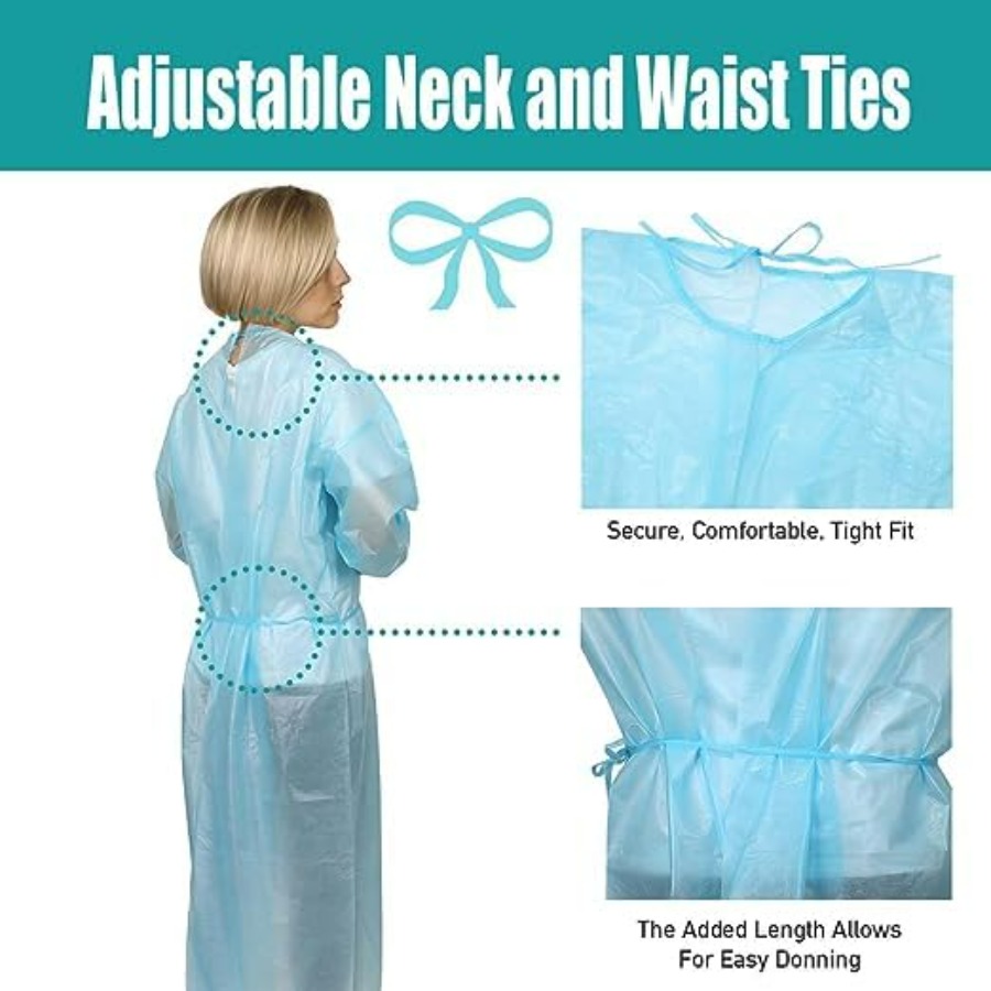 Pcs Disposable PPE Isolation M - Medical Lab Gown reseña y precio